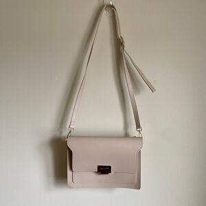 Isadora | Elegant Cream Leather Shoulder Cross Body Bag
